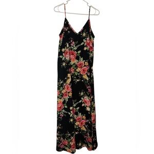 Floral Black Maxi Dress white Birch